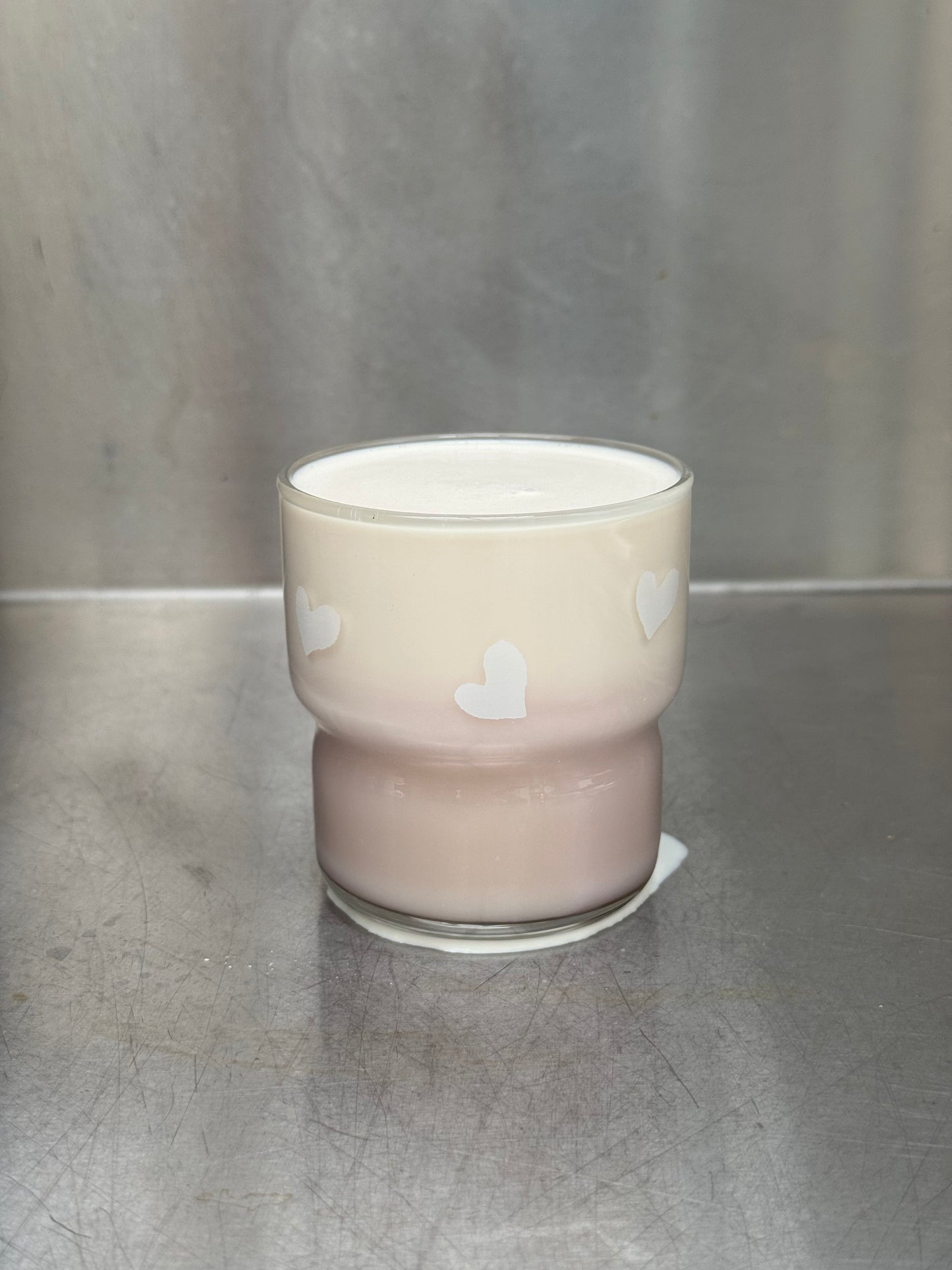 Seven-Heart glass water cup