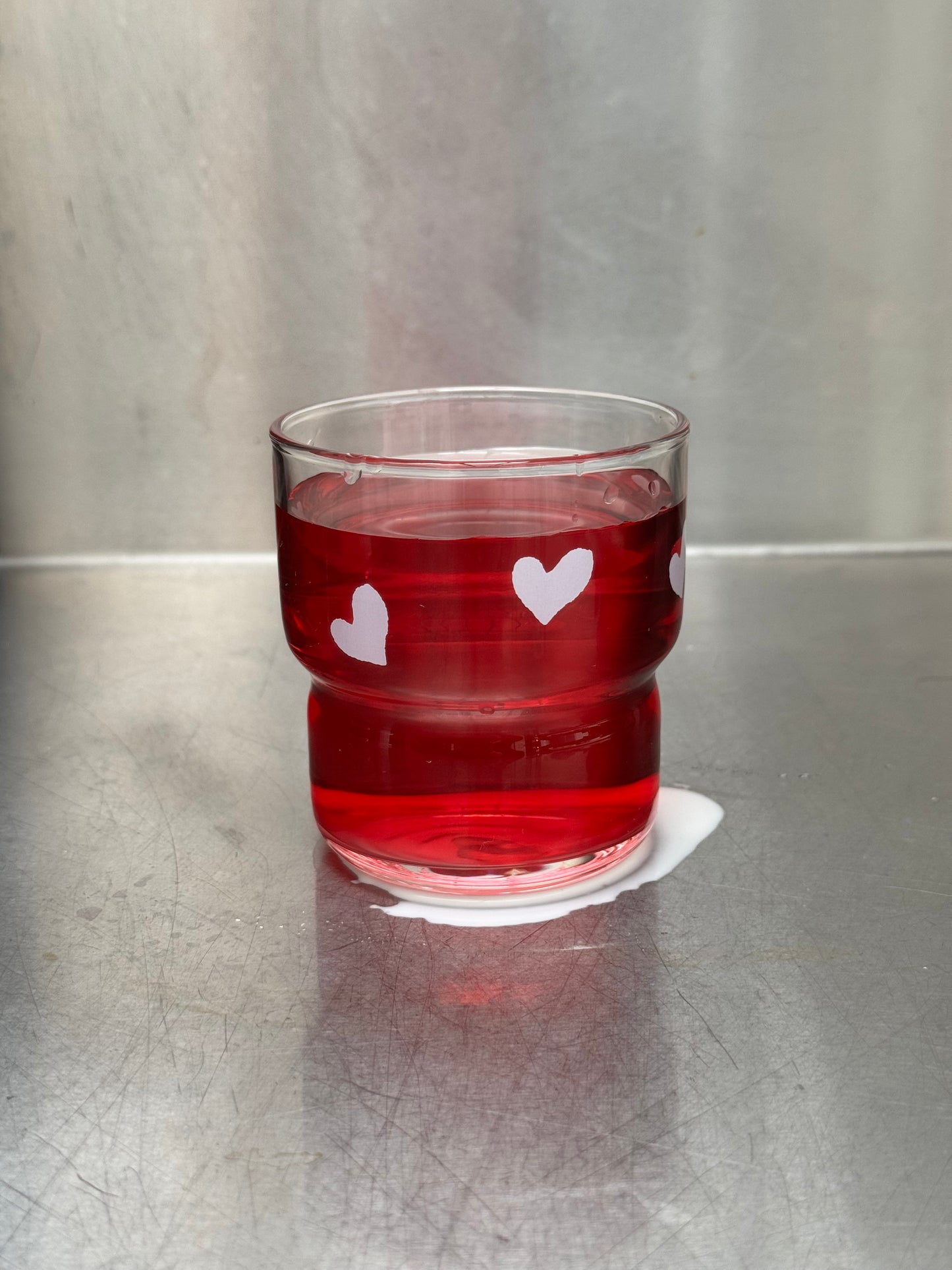 Seven-Heart glass water cup