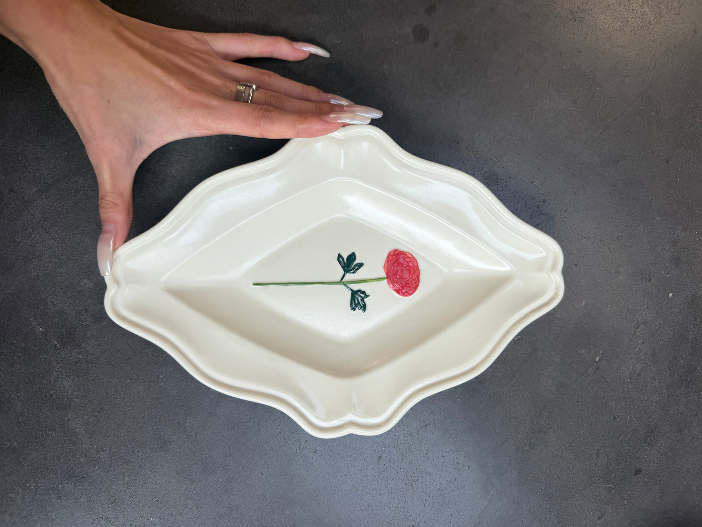 Cute floral plate