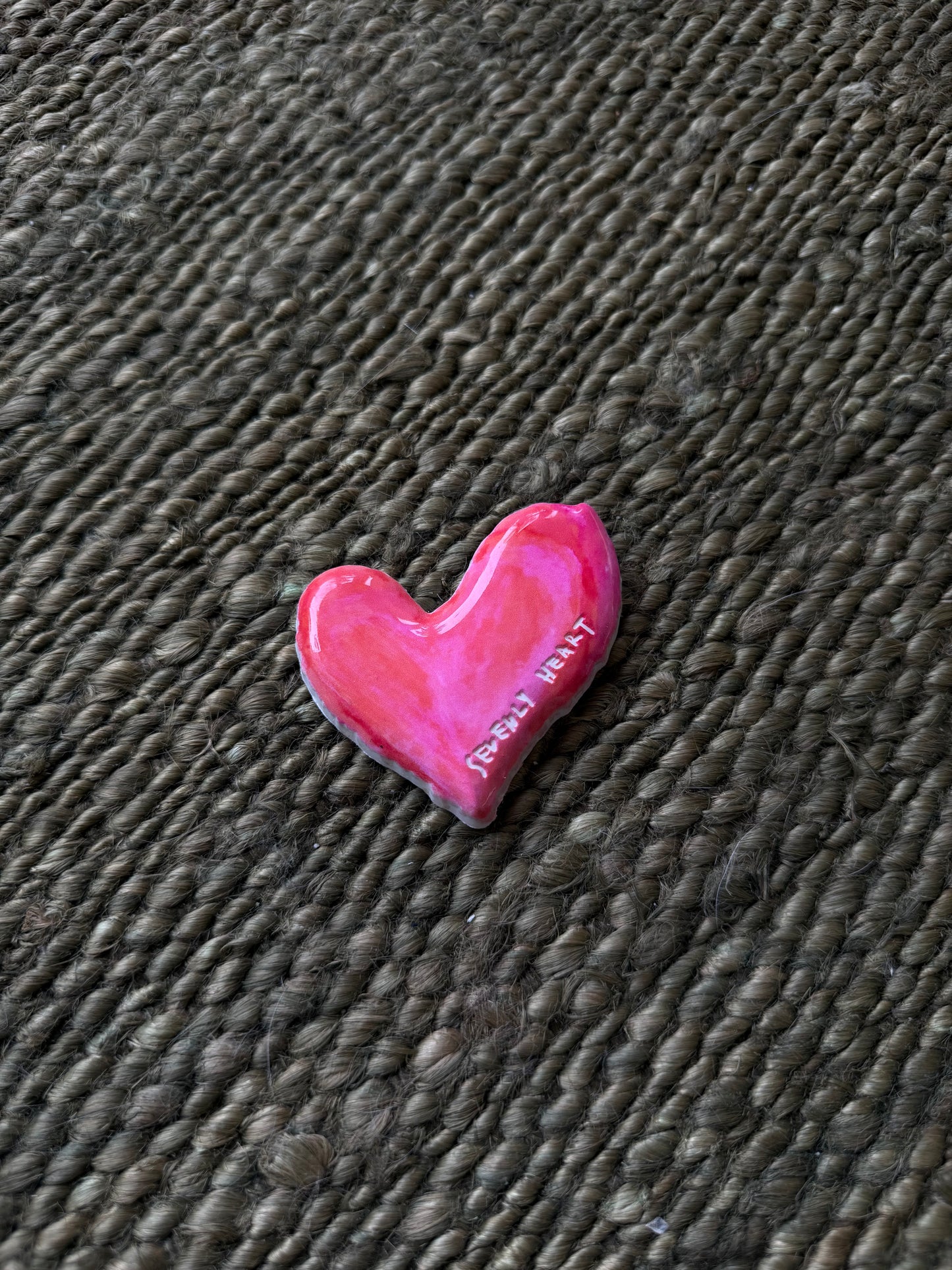 "Sevently Heart" Resin Heart Magnets