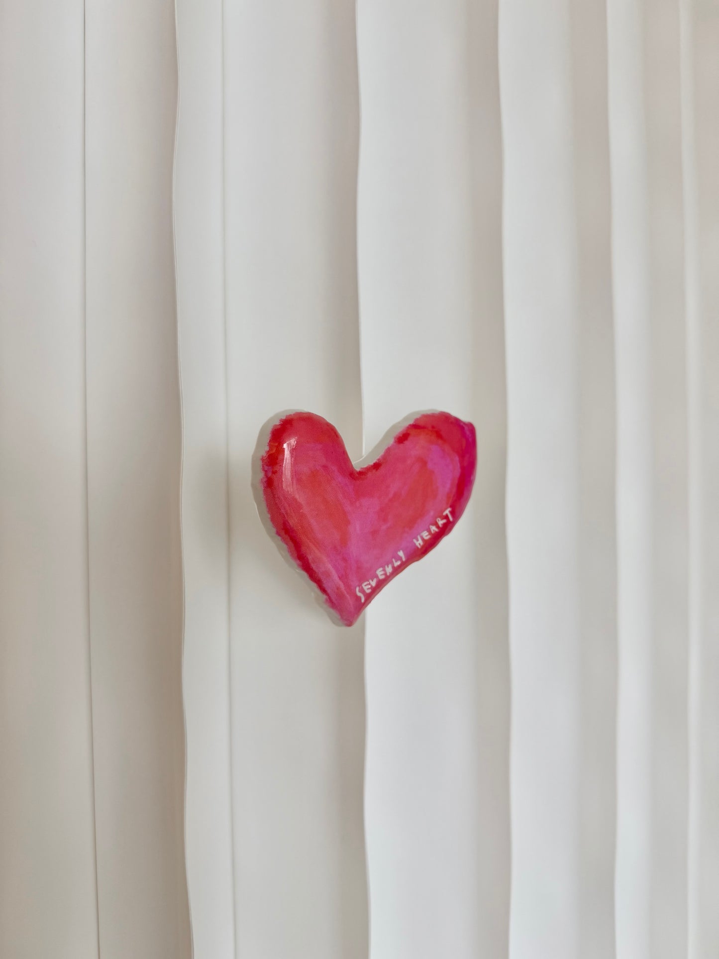 "Sevently Heart" Resin Heart Magnets